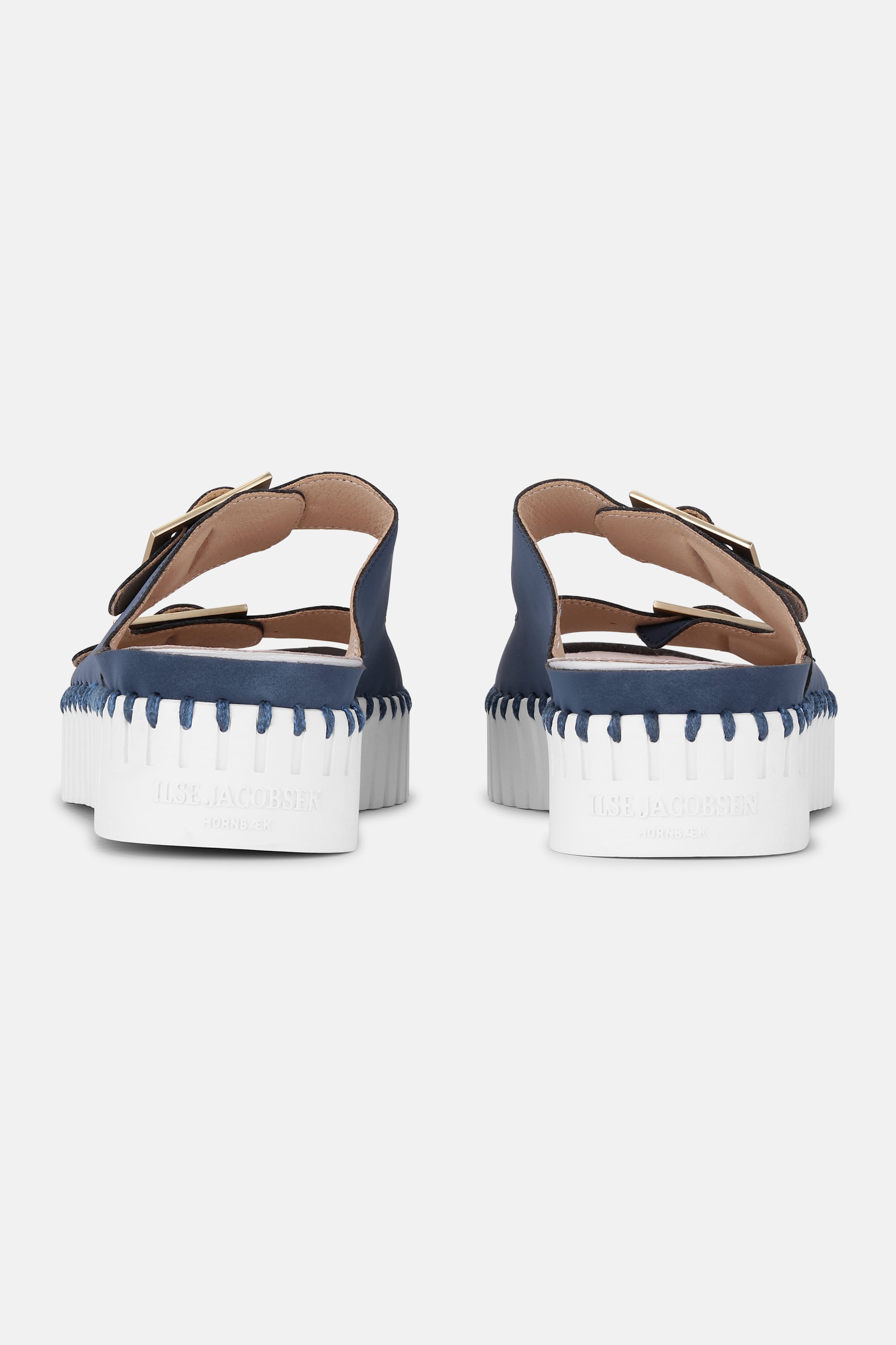 Plateau Sandaler Spænde - Blue Greyness White